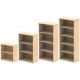 Rayleigh 400mm Deep Wooden Office Bookcase